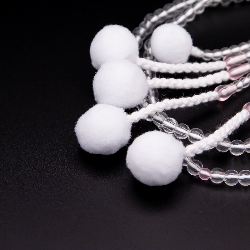 水晶 紅水晶仕立 数珠 8寸（小・女性向け） プラスチック 綿房 創価